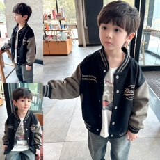 批发| 官图实价 | 纯棉华棉 | 后包领 | 中大童刺绣撞色棒球服外套