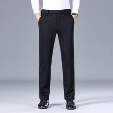 批发高品质绵羊毛秋<b class='q'>冬</b>四面弹抗皱柔软舒适商务休闲西裤男弹力西装长裤