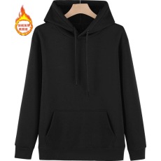 批发加绒纯色卫衣450G奥丽绒银狐绒定制logo情侣圆领连帽百搭长袖帽衫