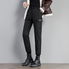 批发实拍羽绒裤女外穿冬季厚棉裤女款2024新款东北零下40度防寒冲锋裤