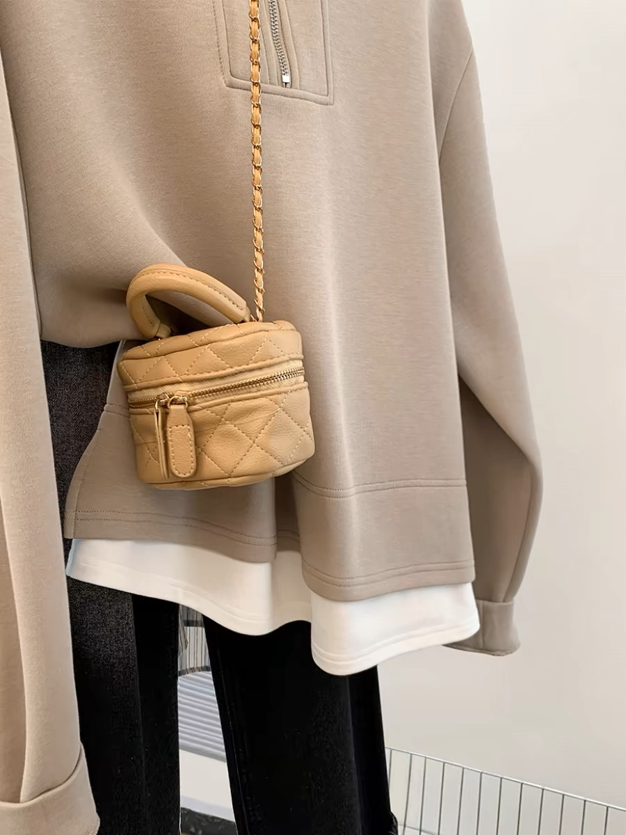 Original fabric extra large size 300 pounds autumn and winter new half chain fk two-piece hooded sweatshirt sweater_voghion.com