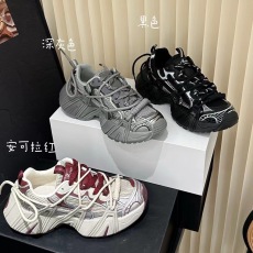 批发长高6cm~2024秋冬新品复古鸳鸯带厚底增高老爹鞋女休闲<b class='q'>运动鞋</b>