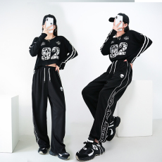 批发曳步<b class='q'>舞</b>服装新款时尚套装秋冬<b class='q'>广场</b><b class='q'>舞</b>长袖上衣宽松休闲裤运动两件套