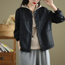 批发实拍大码女装宽松pu皮衣休闲外套棒球领机车服秋冬显瘦夹克