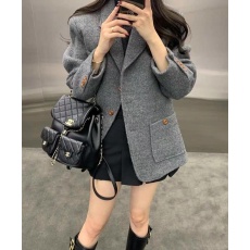 批发2024<b class='q'>秋</b>新款韩国减龄气质高级感马海毛毛呢西装外套