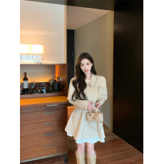 批发实拍实价！小个子显高气质套装女风衣西装连衣裙富家千金斗篷外套