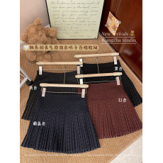 批发实拍实价  小个子波点百褶裙半身裙韩系甜辣高腰显瘦防走光百褶裙