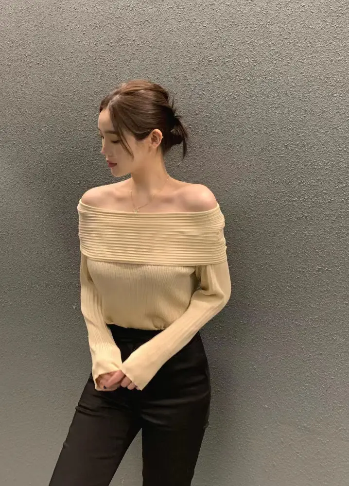프리미엄 니트 셔츠 상세 이미지 1