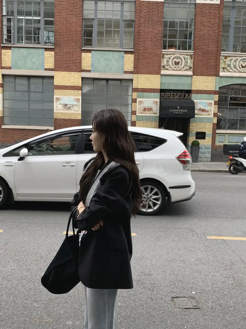 2024 가을 레트로 무소매 블라우스+니트 조합 세트 상세 이미지 17
