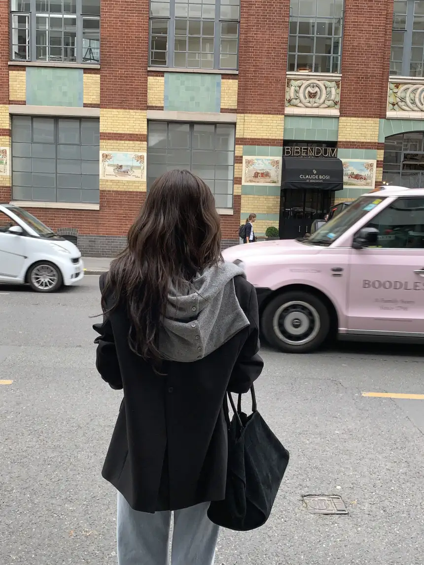 2024 가을 레트로 무소매 블라우스+니트 조합 세트 상세 이미지 18