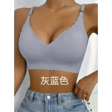 批发爆款<b class='q'>欧美</b>内衣女士无痕无钢圈印花聚拢运动瑜伽大码<b class='q'>文胸</b>女