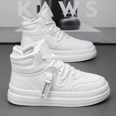 批发2024秋冬新款高帮男鞋小白鞋货号