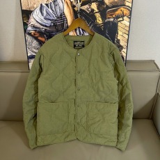 批发内胆棉服男秋冬加厚保暖挺阔工装<b class='q'>风</b>复古菱格立领夹棉M65外套上衣