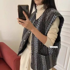 批发韩国新款<b class='q'>图案</b><b class='q'>背心</b>棉服印花外套女秋冬装棉衣马甲女