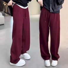 批发大码香蕉镰刀裤女2026春秋胖mm显瘦休闲运动卫裤宽松慵懒风阔腿裤
