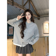 批发实拍包芯纱长袖上衣针织衫圆领短款修身潮打底衫女款秋冬保暖<b class='q'>毛衣</b>