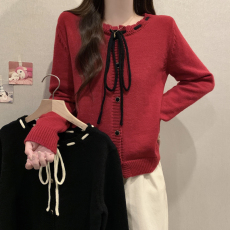 批发大码女装秋冬胖mm针织开衫女2026新款设计感宽松显瘦套头毛衣上衣