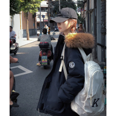 批发派克服工装羽绒棉服女2026新款高级设计感小众oversize外套