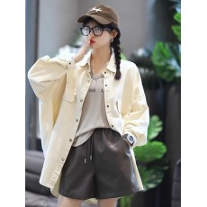 批发休闲宽松慵懒风大版衬衫女<b class='q'>春</b>秋百搭上衣开衫韩版时尚洋气衬衣外套