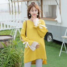 批发孕妇秋装上衣遮肚子新款不显怀高级秋<b class='q'>冬</b>衣服女卫衣套装春秋款宽松
