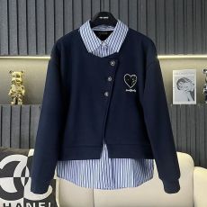 批发Polo领<b class='q'>韩版</b>慵懒风卫衣女2026新款潮牌春装条纹拼接衬衫假两件上衣