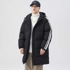 批发实拍2024冬季新款棉服连帽加厚保暖中长款棉衣外穿防风军大衣外套