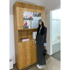 批发70不是七十长袖针织连衣裙女<b class='q'>秋</b>冬2024年新款韩系穿搭法式毛衣长裙