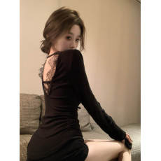 批发欣旺 官图 随心裁<b class='q'>莫代尔</b>260克1*1 纯欲辣妹性感低胸v领长袖女上衣