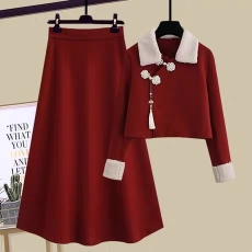 批发<b class='q'>伴娘</b>服秋冬款敬酒服秀禾服晚礼服新中式民国小洋装唐装中国风女装