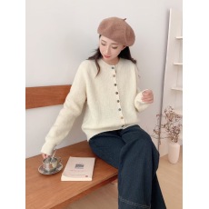 批发复古慵懒针织外套女秋冬季<b class='q'>浙江</b>普院毛衣<b class='q'>桐乡</b>高端嘉兴濮院羊毛开衫