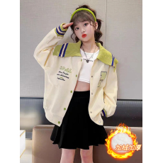 批发| 官图实价 | 纯棉华棉复合真超 | 后包领 | 中大女童棒球服外套