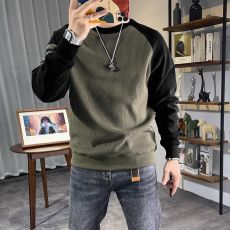 批发秋冬新款卫衣圆领男士韩版潮流百搭显瘦修身休闲男装打底上衣长袖