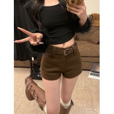 批发实拍 美式辣妹低腰超<b class='q'>短裤</b>春季百搭显瘦休闲裤直筒提臀热裤