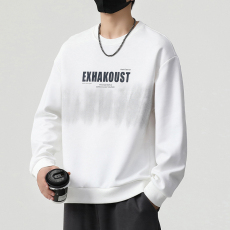 批发实拍2024秋冬新款潮牌男士卫衣宽松百搭套头印花上衣