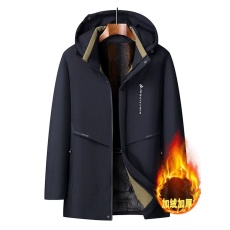 批发高品质冬季棉袄新款加棉加厚保暖防寒时尚宽松连帽中老年棉衣外套