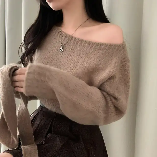 한국 스타일 루즈핏 니트 셔츠 상세 이미지 39