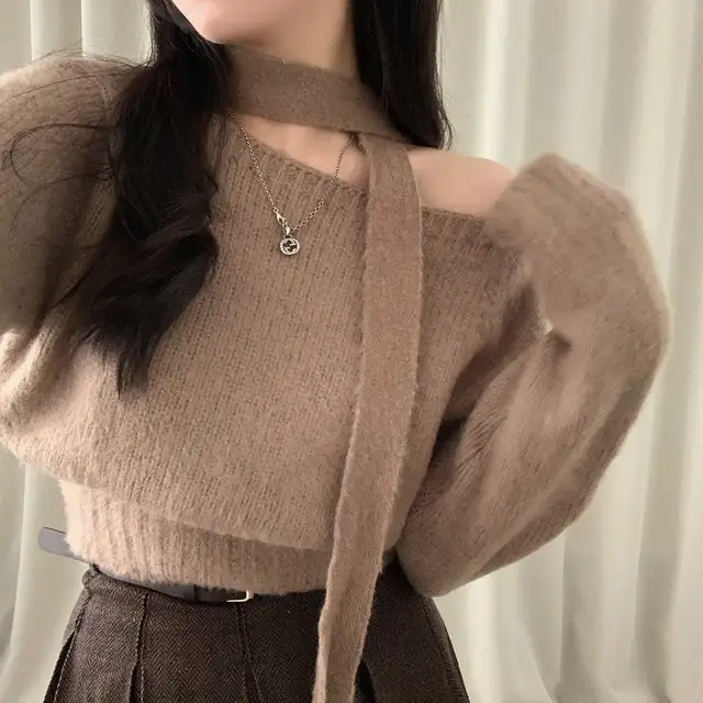 한국 스타일 루즈핏 니트 셔츠 상세 이미지 40