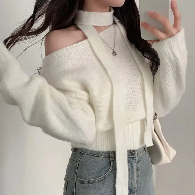 한국 스타일 루즈핏 니트 셔츠 상세 이미지 44