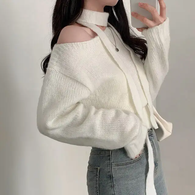 한국 스타일 루즈핏 니트 셔츠 상세 이미지 45