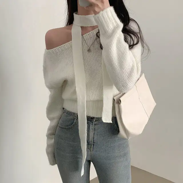 한국 스타일 루즈핏 니트 셔츠 상세 이미지 47