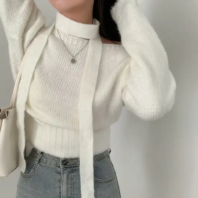한국 스타일 루즈핏 니트 셔츠 상세 이미지 48