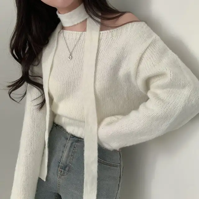 한국 스타일 루즈핏 니트 셔츠 상세 이미지 50