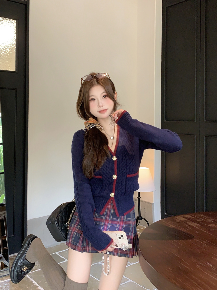 실사 새로운 한 부서 학원 스타일 부드러운 다용도 니트 맨위