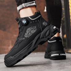 批发冬季新款男鞋高帮马丁靴<b class='q'>英伦</b>风工装机车鞋货号