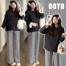 批发孕妇棉衣/棉服长袖＋孕妇百搭加厚长裤