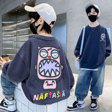 童装男童秋装卫衣春秋款2026新款儿童秋季中大童痞帅炸街上衣服潮