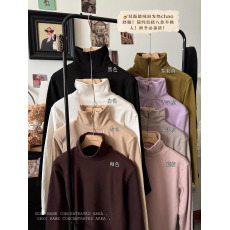 批发实价实拍高领保暖上衣德绒加绒加厚自发热打底衫内搭磨毛<b class='q'>长袖</b>