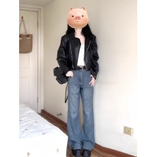 批发黑色<b class='q'>皮衣</b>外套女短款小个子2025春秋季复古机车服港风气质pu皮夹克