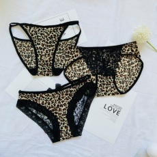 批发实拍实价~设计感性感蕾丝三角裤镂空豹纹<b class='q'>内裤</b>组合3条装