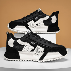 批发秋季新款<b class='q'>时尚</b>免系带套脚阿甘鞋皮面包底休闲工作潮搭低帮运动男鞋